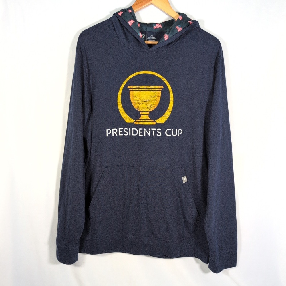 Presidents Cup  Levelwear Golf Hoodie T-Shirt Flag USA